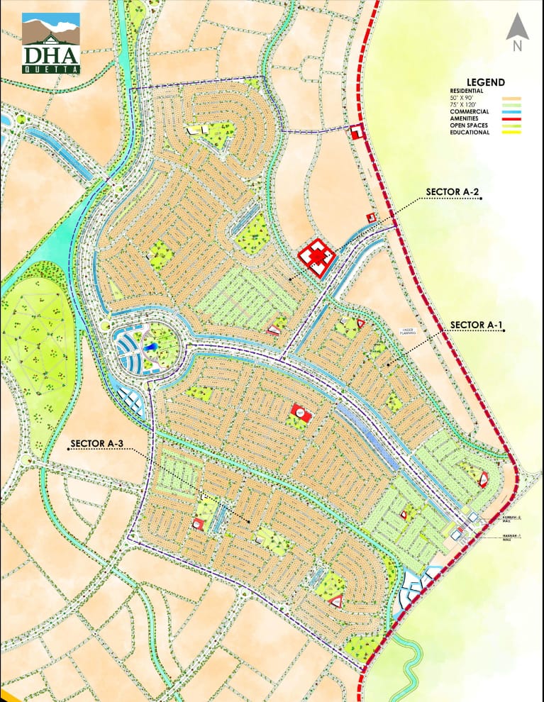 DHA-Quetta-Map